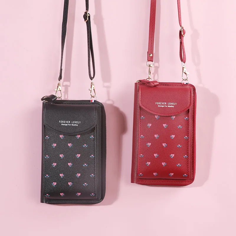 

Fashion Multifunction Flower Printing Mini Shoulder Bag Woman 2022 Daily Clutch Bolsas Crossbody Bag Wallet Handbag Ladies Purse