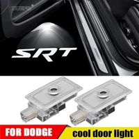 2 4 pcs led car door srt logo light car styling for dodge magnum charger avenger shadow ghost insignia hd projector welcome lamp
