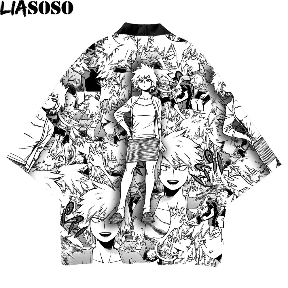 Традиционное кимоно liasao для мужчин и женщин халат косплея в стиле аниме