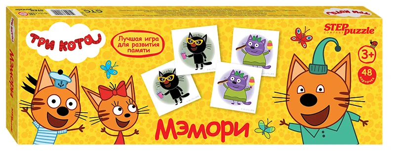 Степ Пазл Мэмори "Три кота" (АО "СТС") 80210 Step Puzzle |