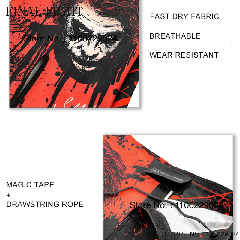 Шорты ММА сублимированные штаны для кикбоксинга и бокса с карманами мужчин