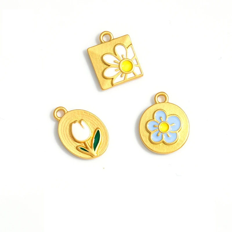 1 шт. масло капля цветок кулон тюльпан бабочка подвеска DIY изготовление ювелирных