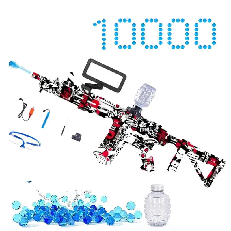 

Электрические очки-Брызговики гелевый бластер с 10000 водные гелевые бусинки очки для улицы Авто водяной шар бластер мероприятия команда игр...