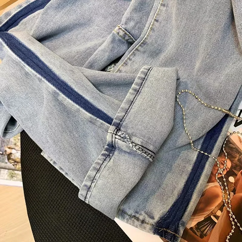 Straight Leg Jeans Women 2022 Vintage Clothes Korean Fashion Denim Newjeans Jeans Woman High Waist Y2k Streetwear Pants Women's