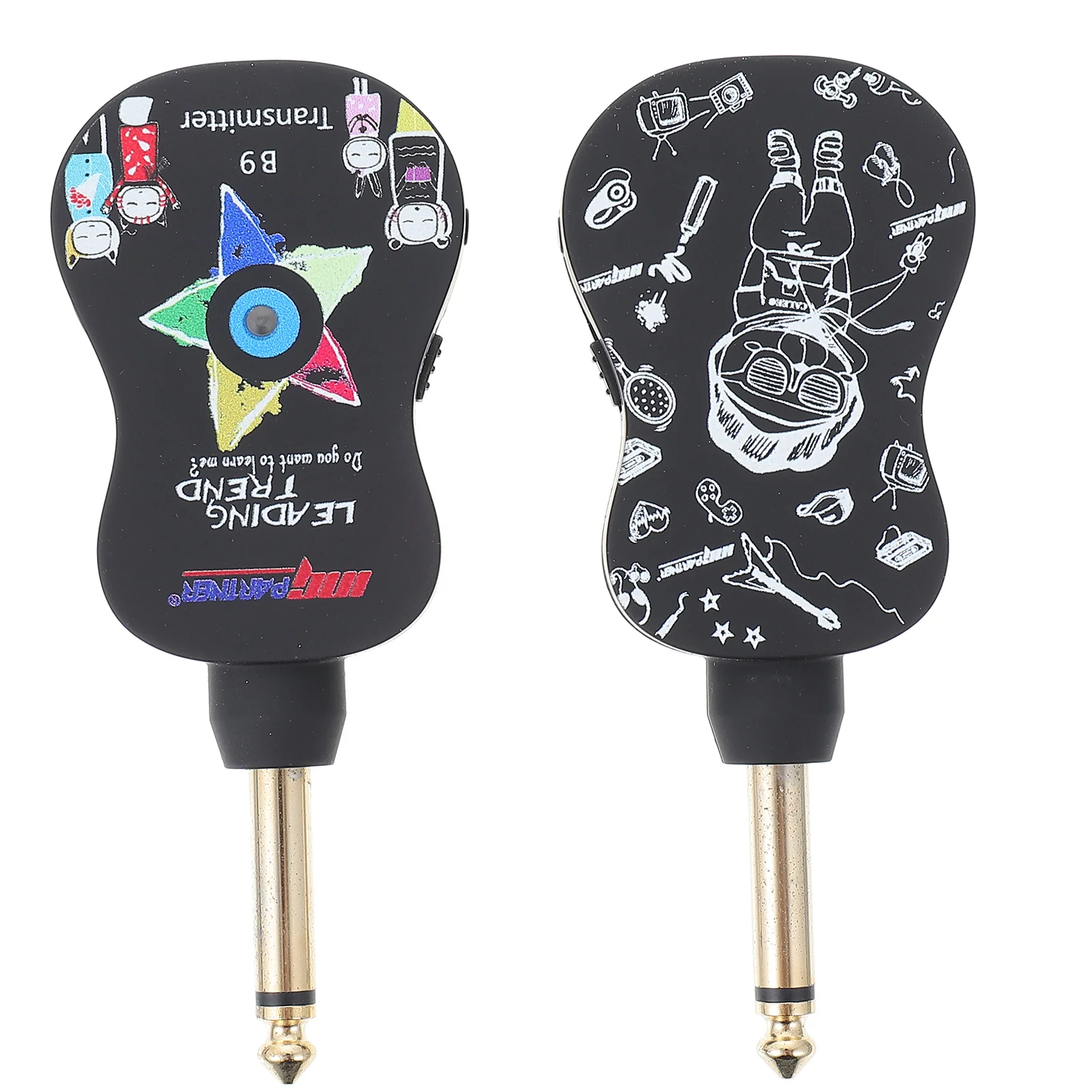 

1 Set USB Rechargeable Professional Transmitting System for Electric Guitar (Black)