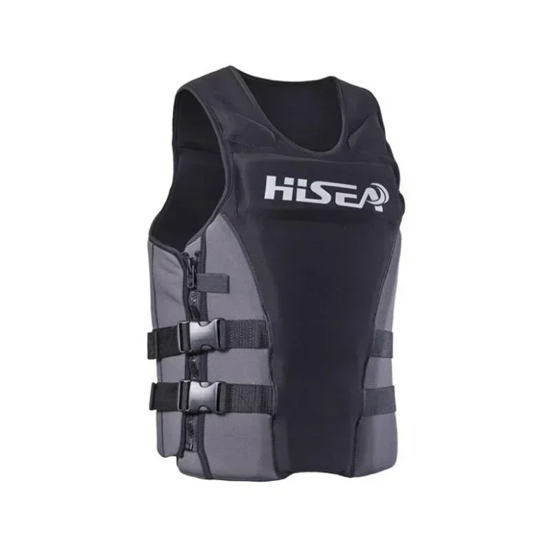Фото Hisea неопреновый профессиональный спасательный жилет для мужчин и женщин спасательный жилет плавучести спасательный жилет для рыбалки и серфинга спасательный жилет плавающая ткань №1