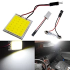 Лампа T10 W5W 36SMD 48Led для номерного знака, лампа для багажника, белый и красный цвета, аксессуары для салона автомобиля, купольная лампа для парковки, фестон, 2 шт.