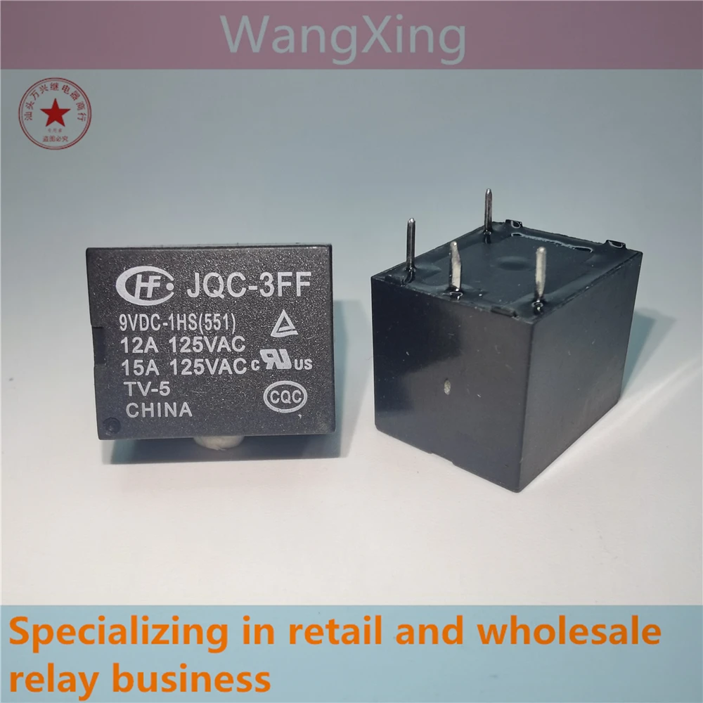 JQC-3FF 5VDC-1HS(551) 9VDC-1HS(551) 12VDC-1HS(551) 24VDC-1HS(551) Реле электромагнитной мощности с 4 контактами