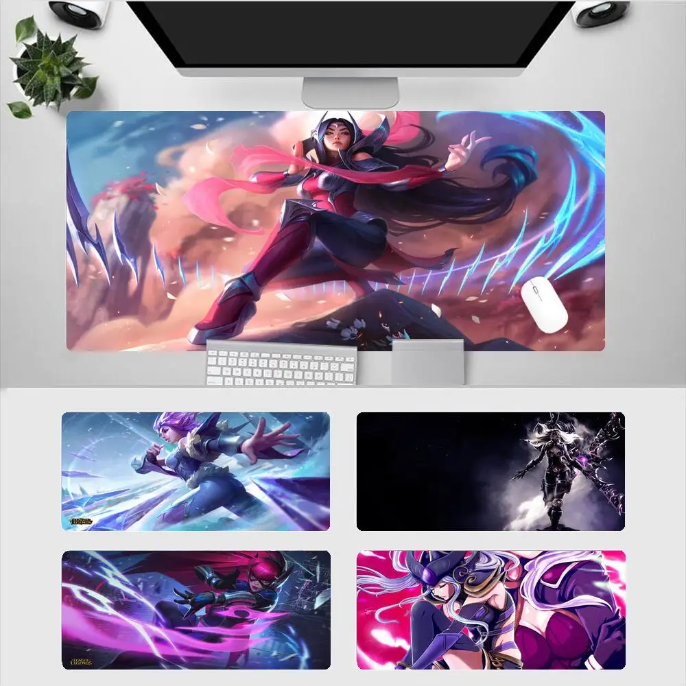 

Irelia League Of Legends Anime Mouse Pad Xxl Pc Desk Mat Office Gaming Accessories Laptop Kawaii Notebook Mousepad 900X400 Mats