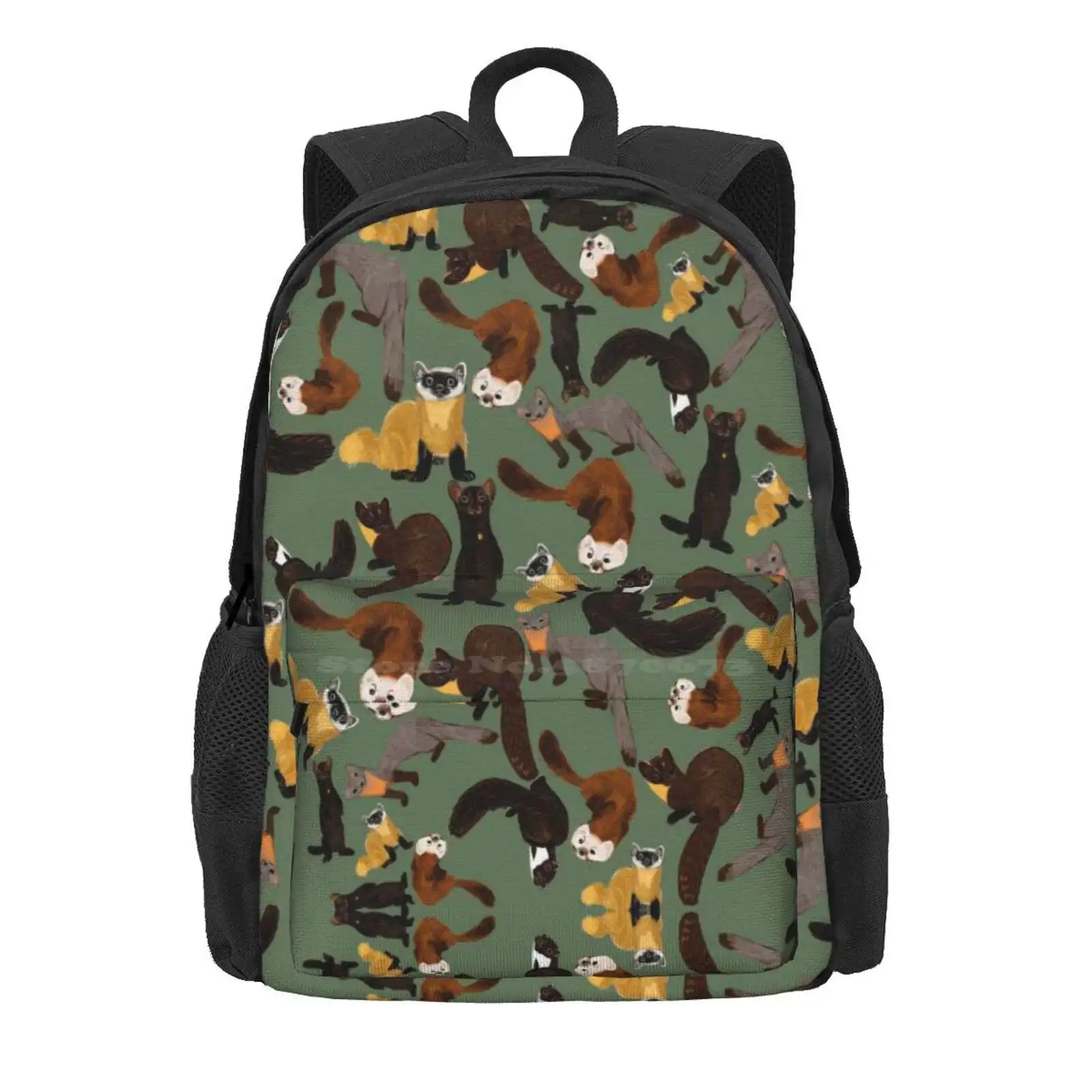 Лидер продаж школьный ранец Martens Of The World рюкзак модные сумки белые розовые хорьки