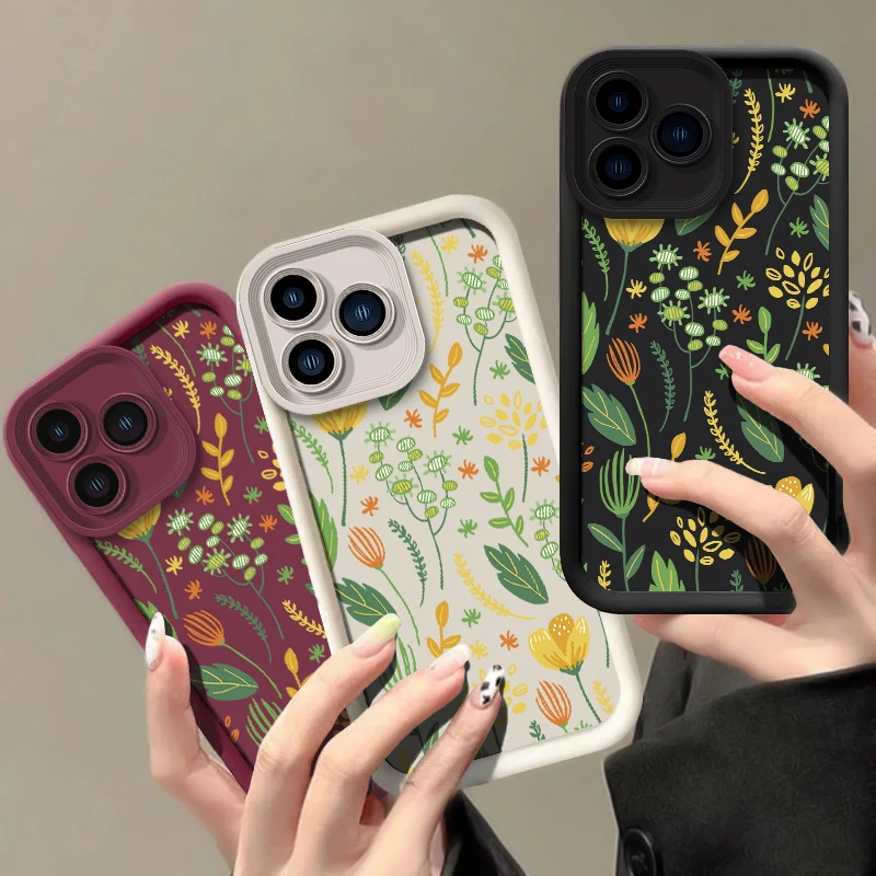 Фото Чехол для телефона с цветочным принтом для Xiaomi Poco M8 Pro C65 C61 C55 C51 C50 F8 Ultra M7 4G M6 Plus M5S M4 M3 Pro, противоударный матовый чехол №2