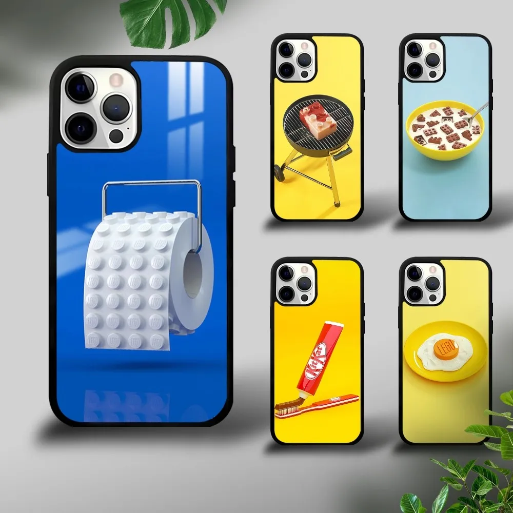 Комплект L-Lego инновационный дизайн чехол для телефона iPhone 16 15 14 13 12 11 Pro Xs Max Mini Plus