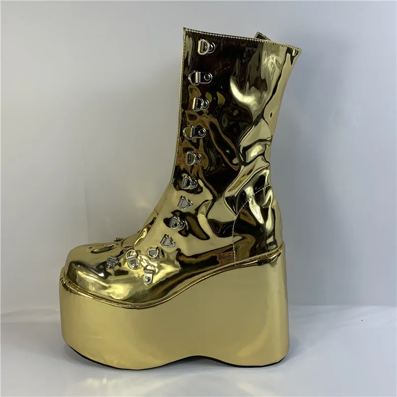 Волшебный фиолетовый 12 5 см модный каблук на танкетке сценические представления