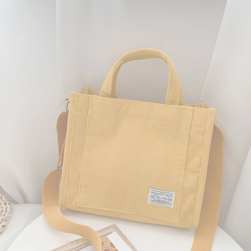 New Products Ladies Canvas Shoulder Bags Printed Women's Bags Shopping Bags Cotton Fabric Grocery Handbags Handbags Girls School