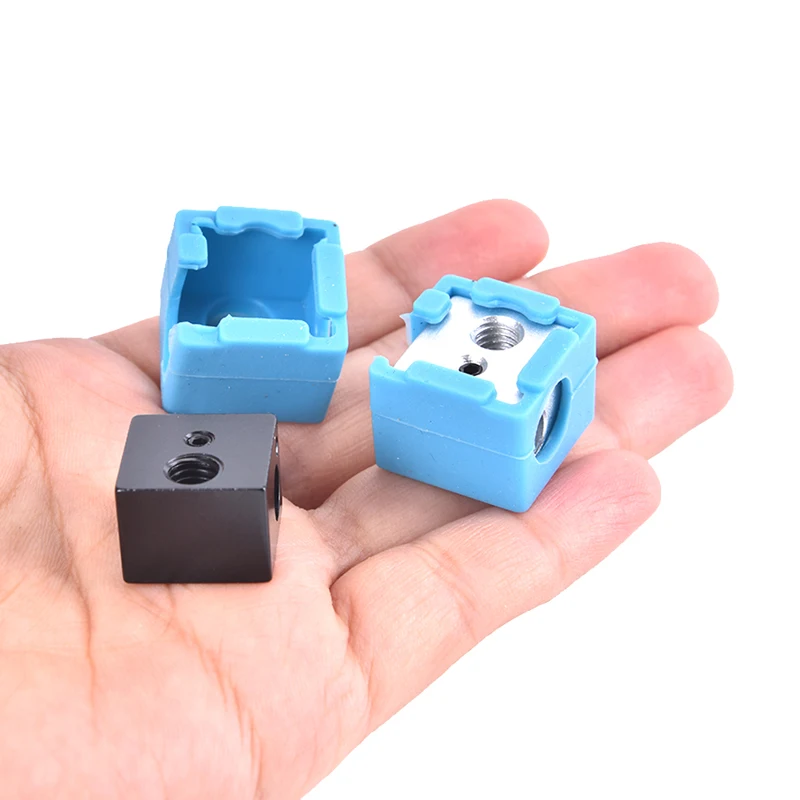 

3D V5 J-head нагревательный блок экструдер алюминиевый нагревательный блок силиконовый чехол для чехла Запчасти для 3D-принтера черный/серебрис...