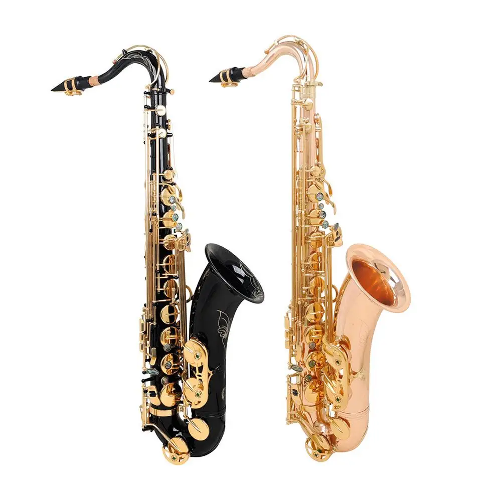 

Professional Bb Tenor Saxophone Kit Hand-carved B-Flat Sax Musical Woodwind Instrument With Case Mouthpiece Accessories