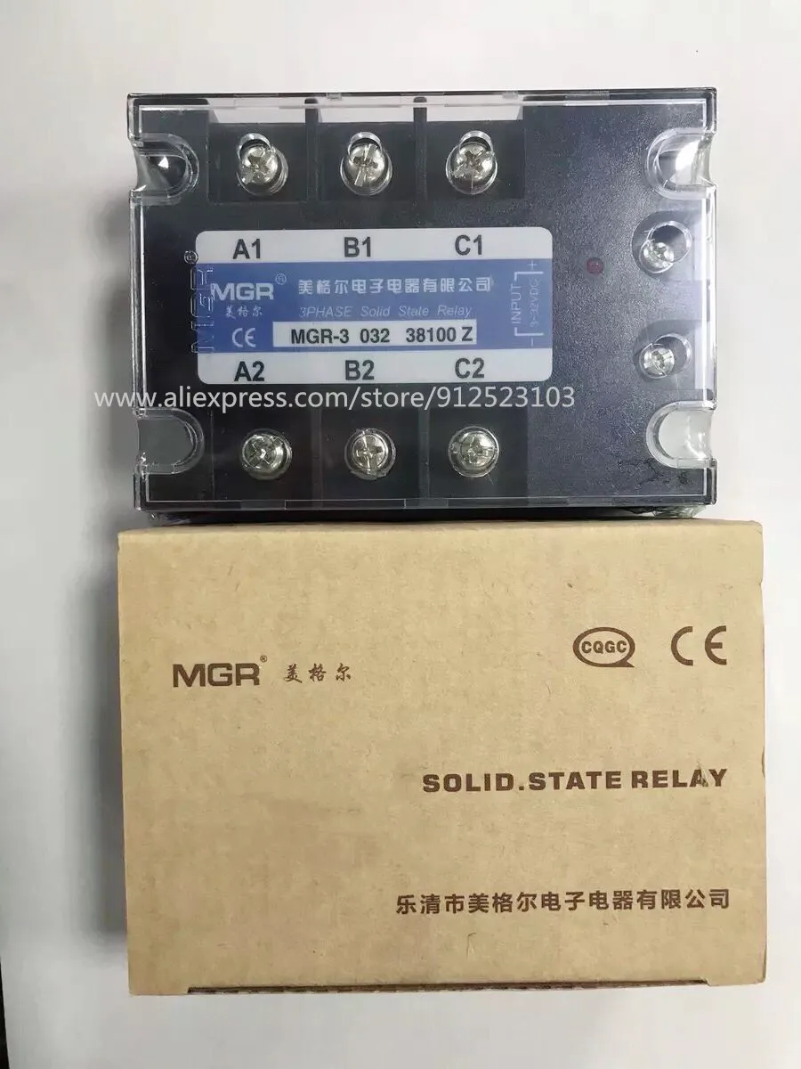 

mager MGR-3 032 38100 Z 100A three-phase solid state relay DC-AC control 3-32VDC