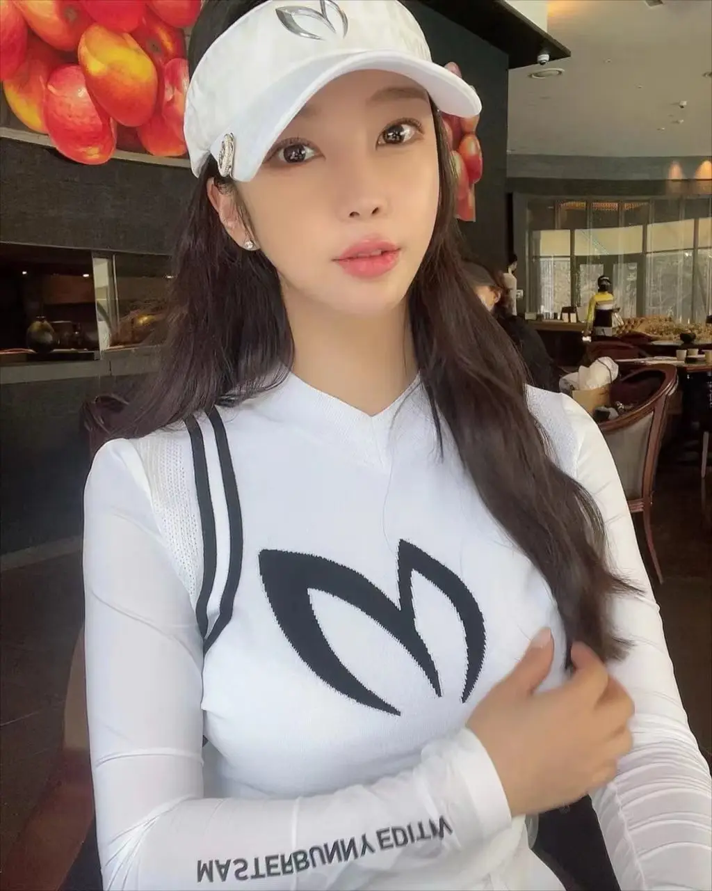 

2023 New Brand Golf Clothing Womens Ice Silk Golf Wear Women Summer Sunscreen Elastic Long Sleeve Slim Fit Women Golf T-shirt