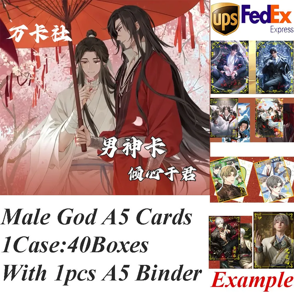 Wanka Falling For You Male God A5 Collection Cards Anime Mo Dao Zu Shi Lian Yu Shen Kong Light And Night's Love Rare EX LSP Card