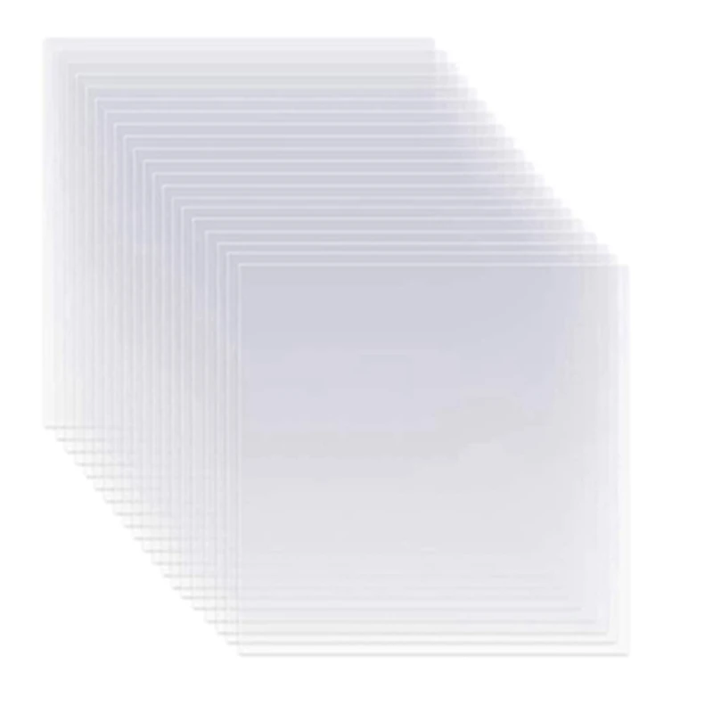 

40Pcs Clear Mylar Stencil Sheets 12 Inch Blank Stencil Material Sheets,For Compatible Cricut & Silhouette Cutting