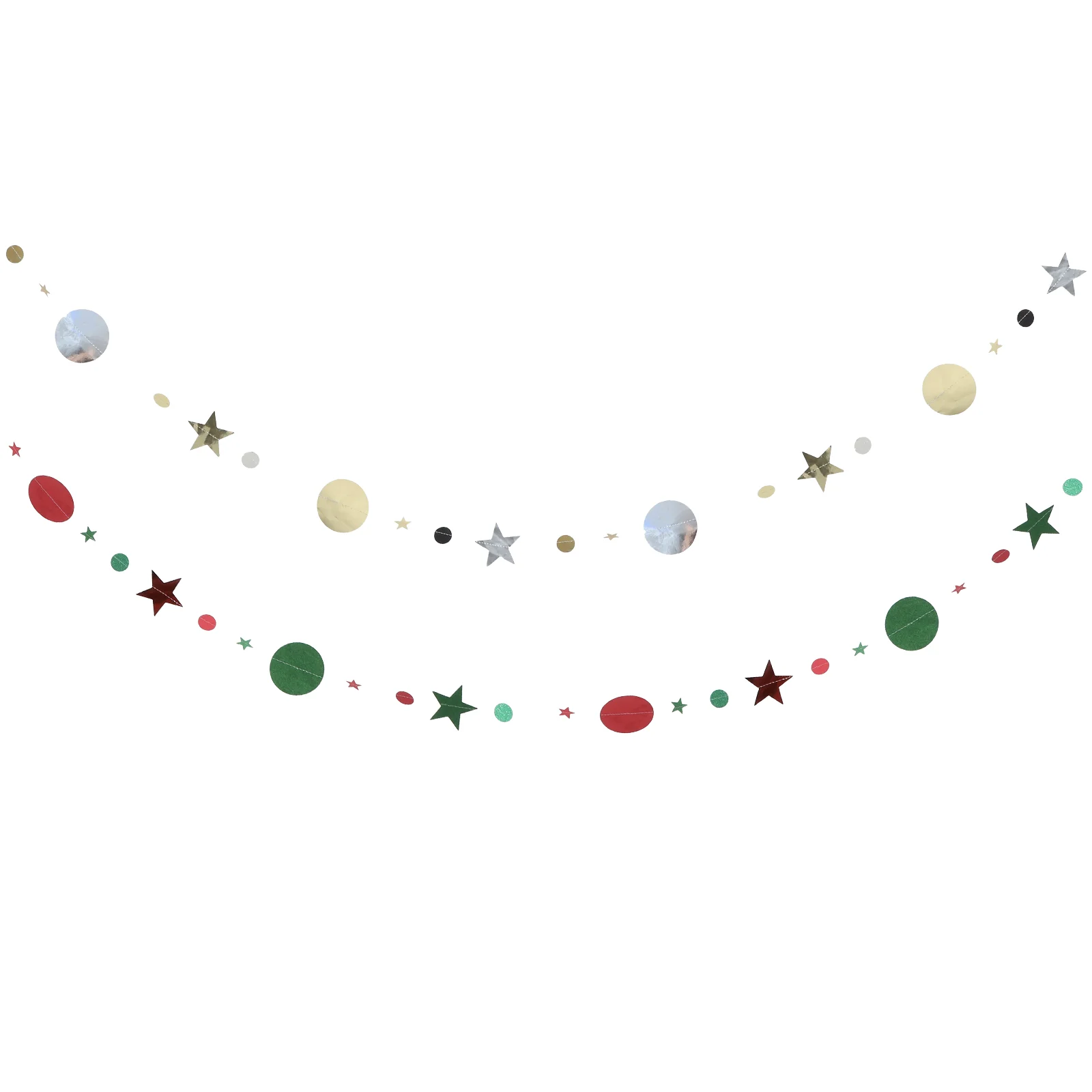 

Christmas Party Garlandornament Hanging Bunting Festival Star Banner Holiday Banners Ornaments Porch Decoration