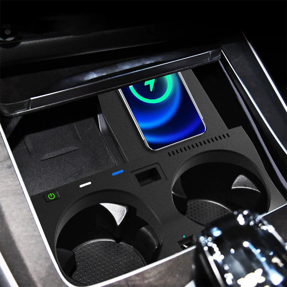 Автомобильное беспроводное зарядное устройство 15 Вт для BMW X5 G05 X6 G06 X7 G07 2019-2023