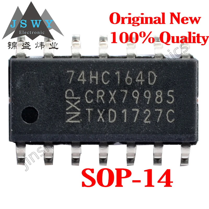 

5ШТ 74HC164D 74HC164 Октава Позиционный регистр SMD SOP-14 100% Новый Оригинальный Склад Бесплатная доставка