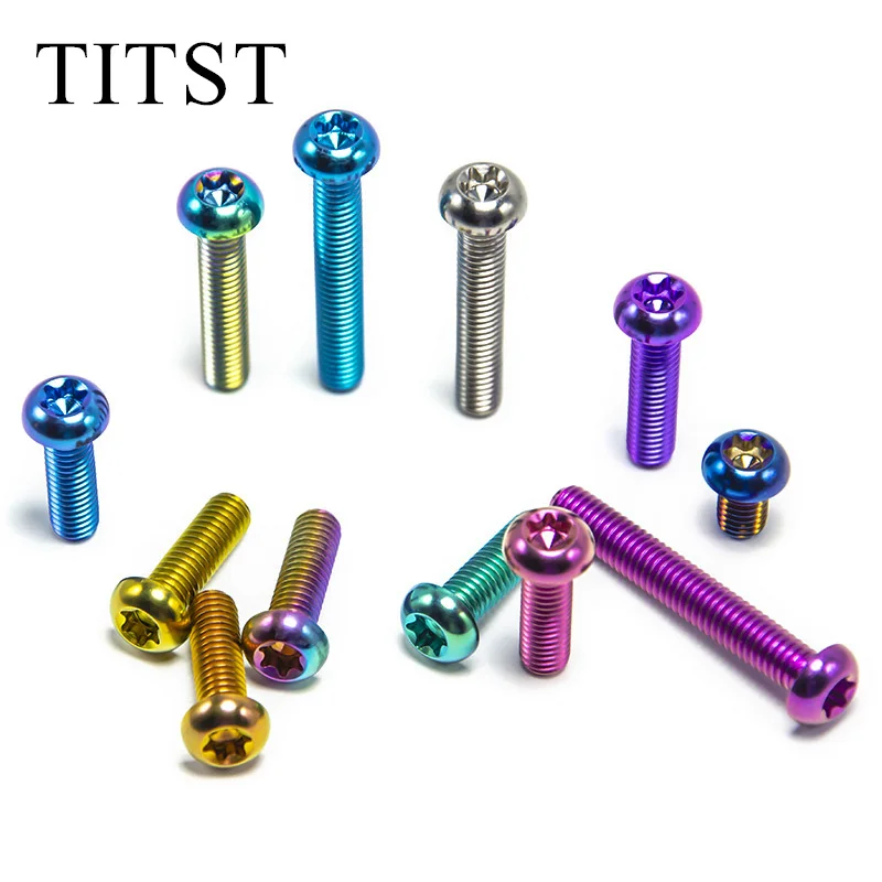 TITST Титановые болты M5 M6 ISO7380 с полукруглой головкой Torx (10 шт.)