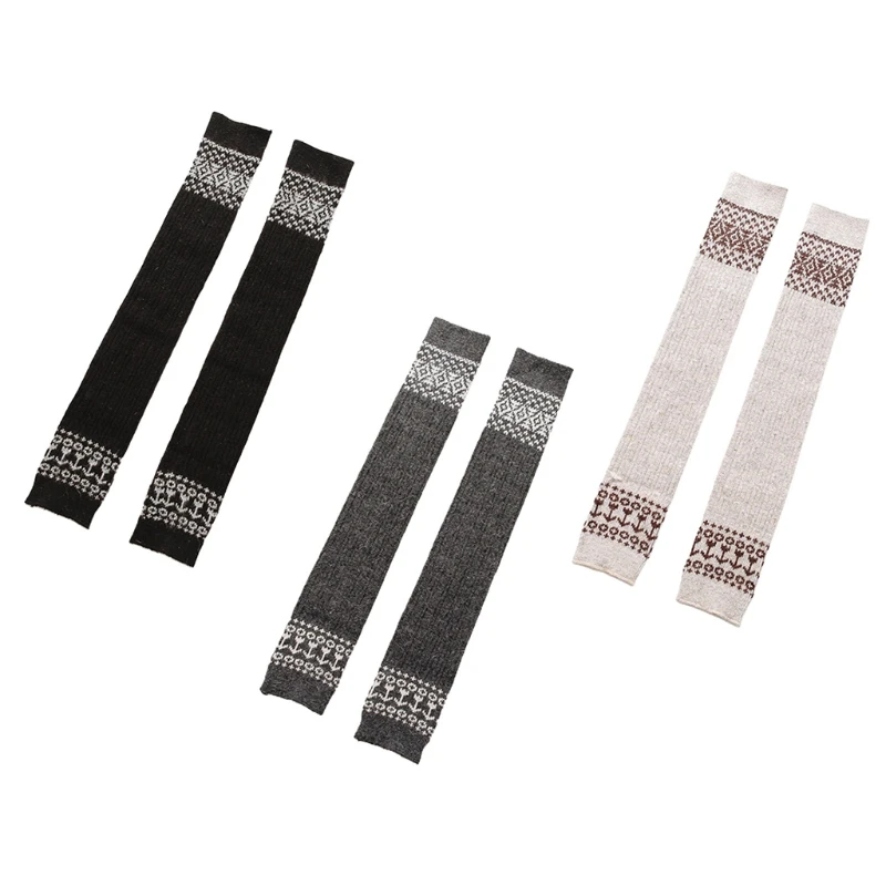 

Женские зимние трикотажные длинные гетры в рубчик, Клетчатые Гольфы со стразами