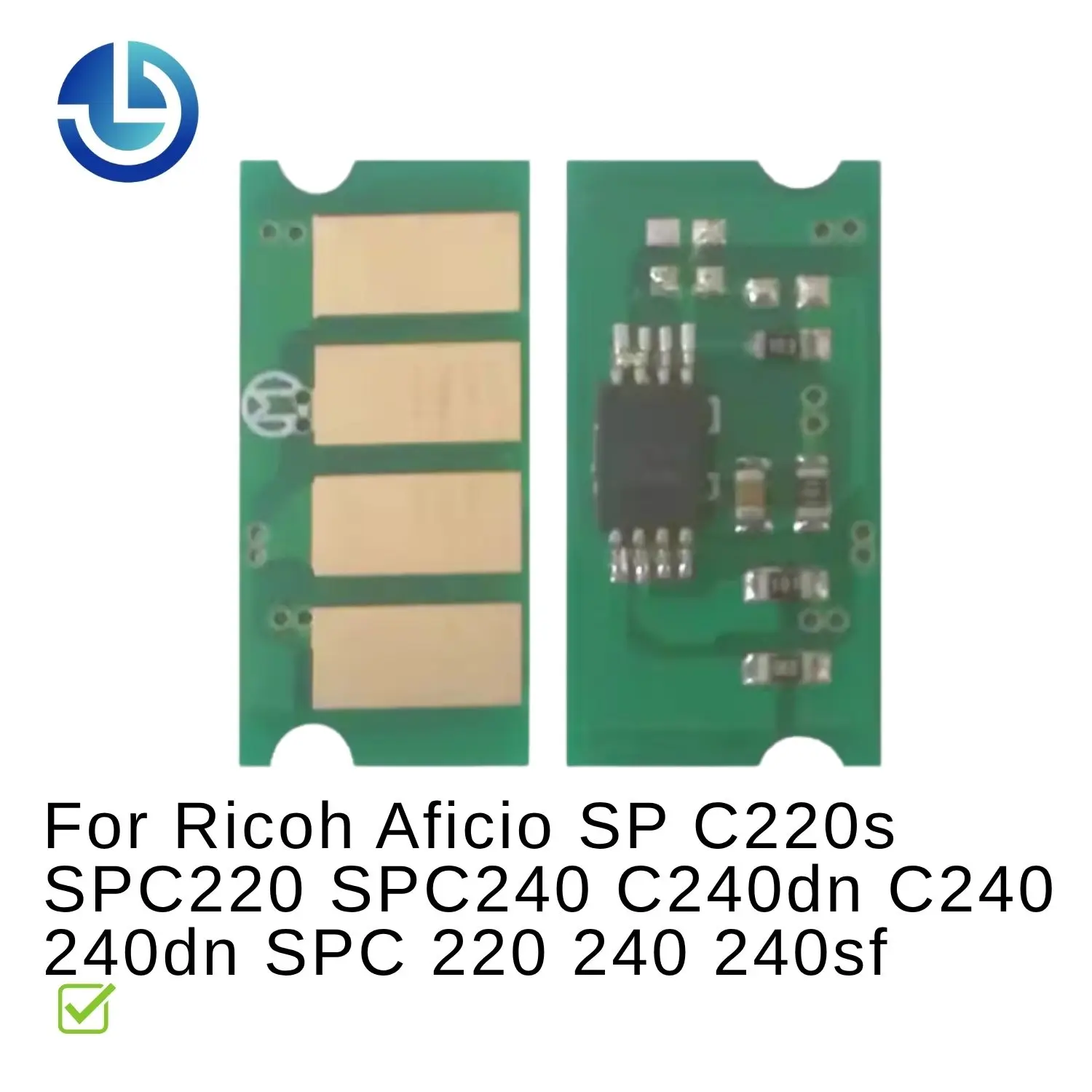 Чип для тонер-картриджа SPC220 C220 KCMY для принтеров Ricoh Aficio SP C220s SPC220 SPC240 C240dn C240 240dn SPC 220 240 240sf (art.: 3920db2153f94) - 3920db2153f94