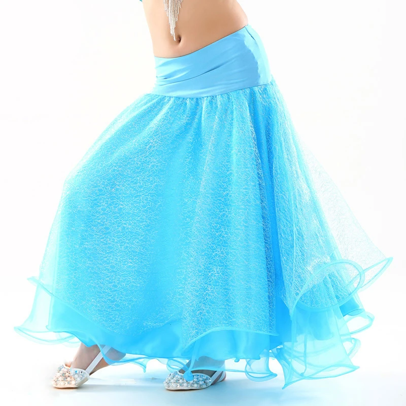 

Children Flare Long Skirts Dancewear Kids Belly Dancing Clothes Chiffon Skirt Professional Belly Dance Skirt for Girls