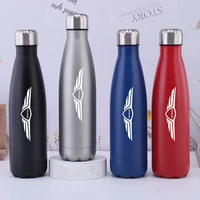 for genesis coupe g80 car stainless steel vacuum flask 500ml insulated water bottle thermal sports cola travel mug thermo gifts