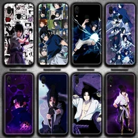 anime naruto uchiha sasuke phone case for huawei y6p y8s y8p y5ii y5 y6 2019 p smart prime pro