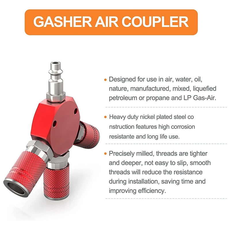 3-ходовой 1 5-дюймовый NPT алюминиевый шестигранный воздушный коллектор с 3 шт.