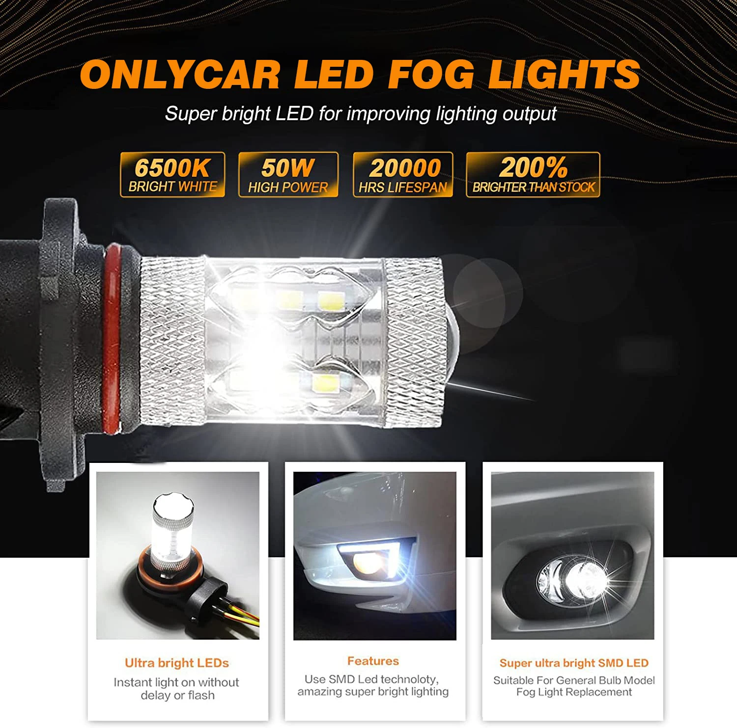 H11 9005/HB3 9006/HB4 H10 светодиодные противотумансветильник ры 3000K 6500K супер яркие или