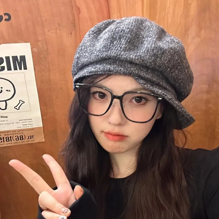 Женский осенне-зимний берет британская винтажная универсальная