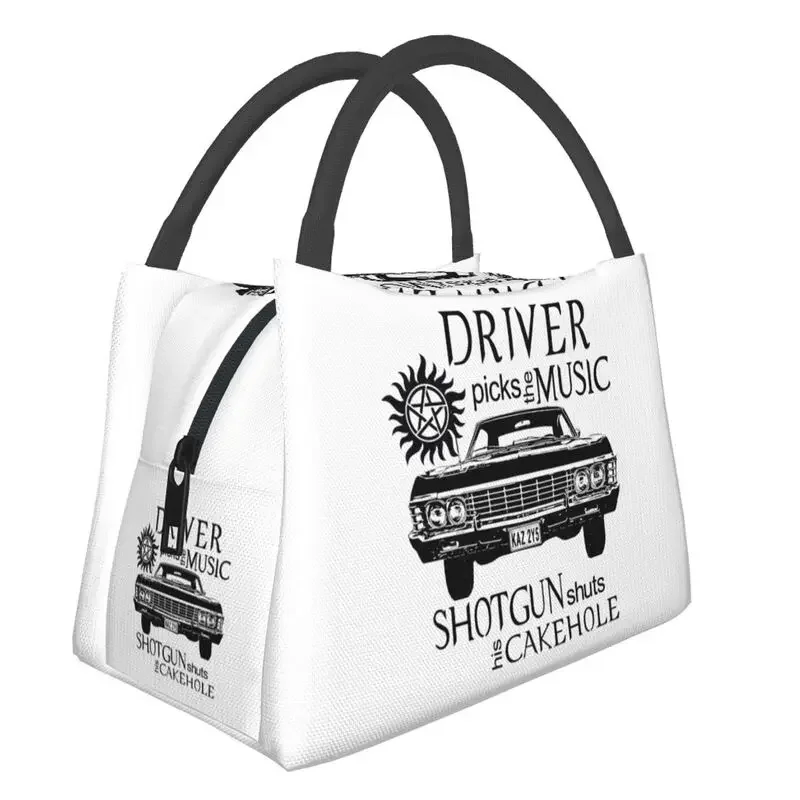 

Сумка для еды с изоляцией для прослушивания музыки для женщин, сверхъестественный переносной термоохладитель для ТВ-шоу, коробка для бенто, рабочие сумки для пикника