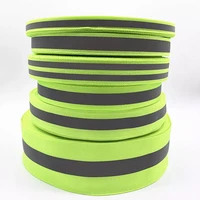 5 yards 10mm 15mm 20mm 25mm 50mm fluorescent green safety silver reflective sew on fabric tape strap vest webbing