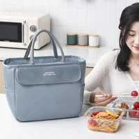 portable large capacity lunch bag thermal insulated tote picnic cooler pouch waterproof oxford school food container accessories