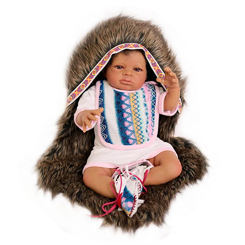 20 дюймов 50 см индийская кукла Lanny реалистичная Reborn Baby для новорожденных приятная