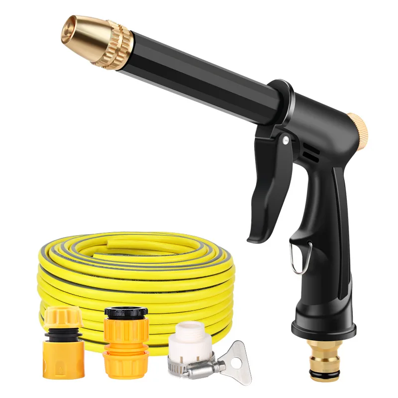 

Copper-plated nozzle thickened rod high-pressure household watering garden forest multi-functional car wash water gun
