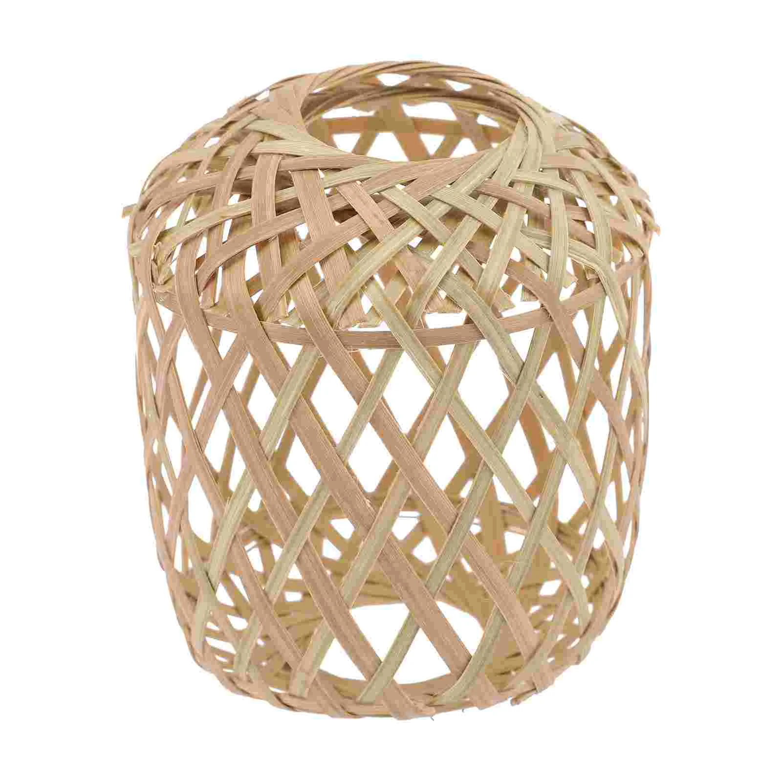 

Rattan Chandelier Hand Decor Lamp Replacement Shade Vintage Lantern Lampshade Manual Weaving Light Cover