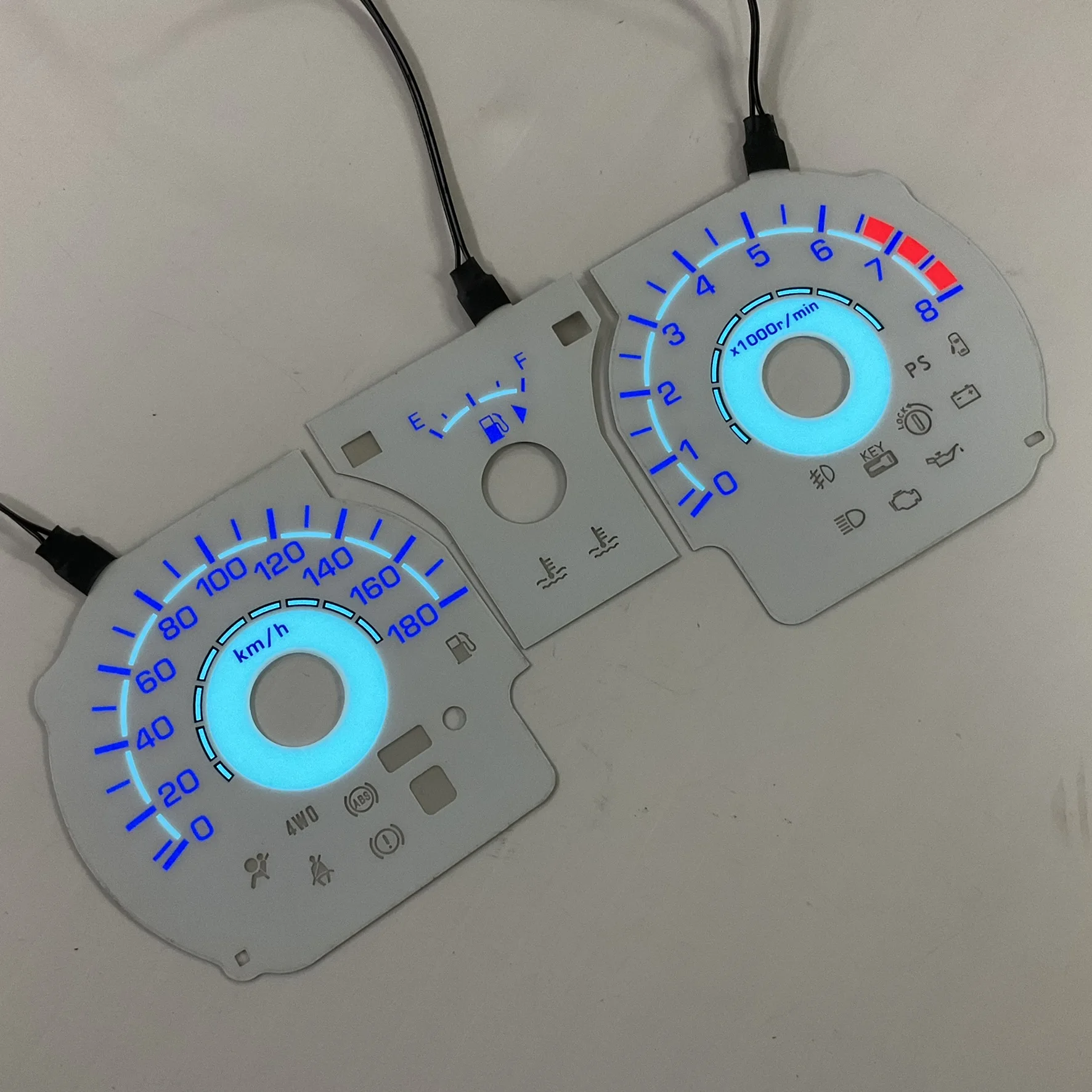 DASH EL Glow Gauge для Nissan Note 2005 2007 белый лицевой задний синий светильник JP Spec