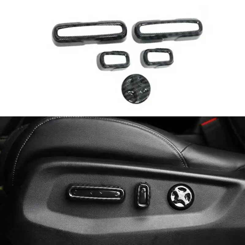 

Carbon Fiber Seat Adjust Handle Button Cover Trim For Honda CRV CR-V 2017-2021
