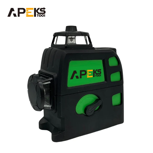 

Apekstool Professional Rotary 3D Cross Line Blue Beam Laser Level Vertical 12 Lines Laser Level