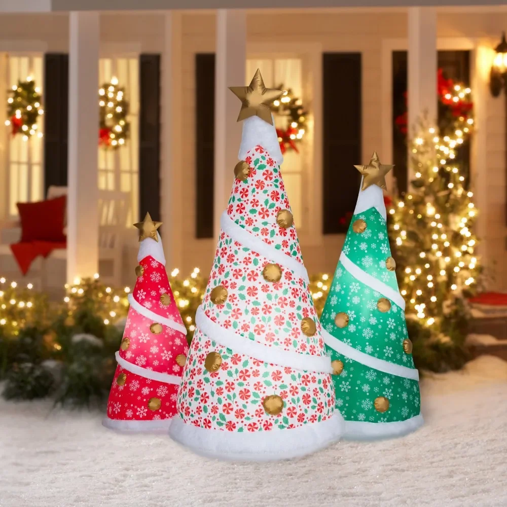 

Christmas Gift Inflatables Christmas 6 Foot Fashion Forward Christmas Tree Trio Scene Decoration Decorations 2024 Liquidations