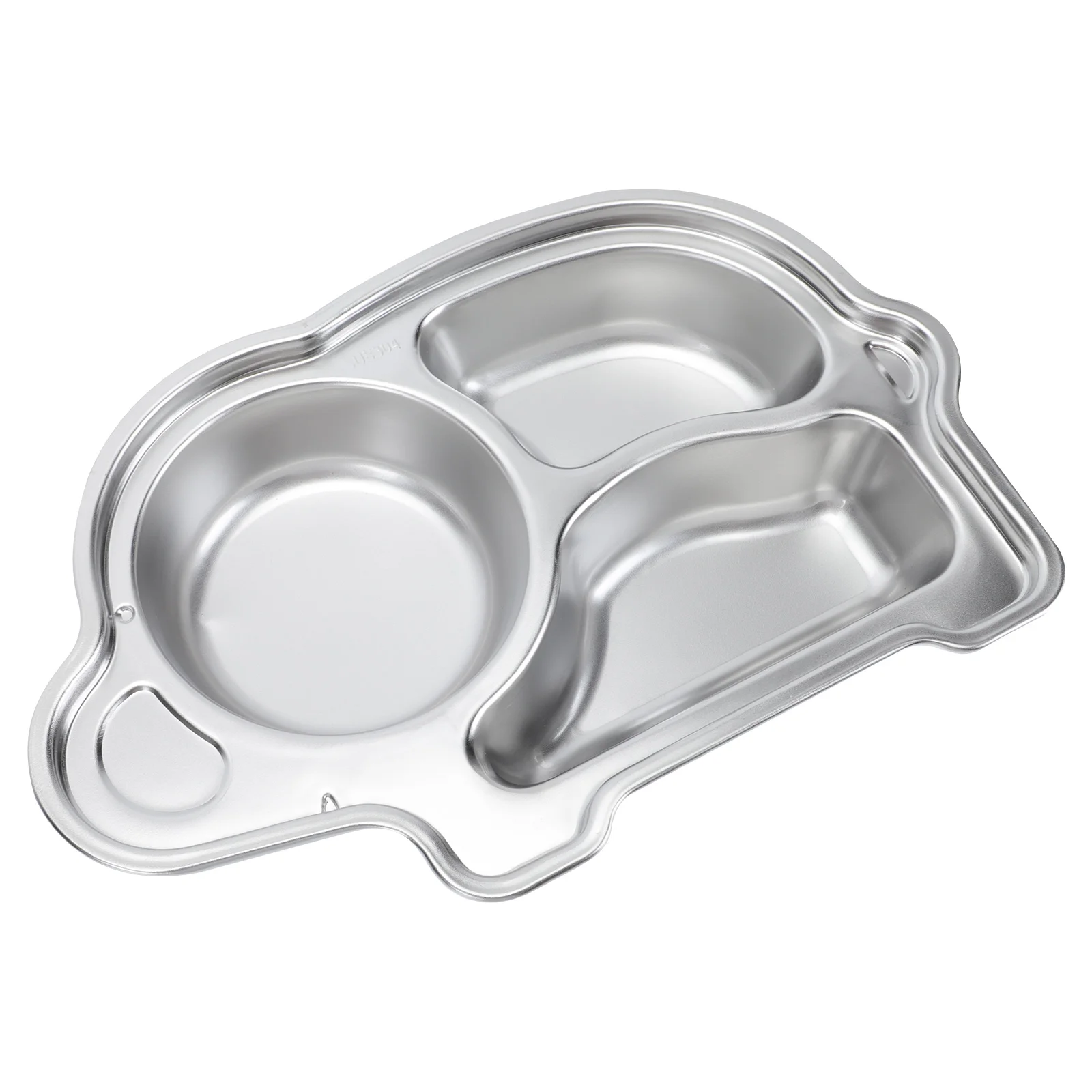 

Plate Kids Divided Plates Baby Dish Tableware Toddler Dishes Portionsteel Stainless Compartment Children Training Feeding Self