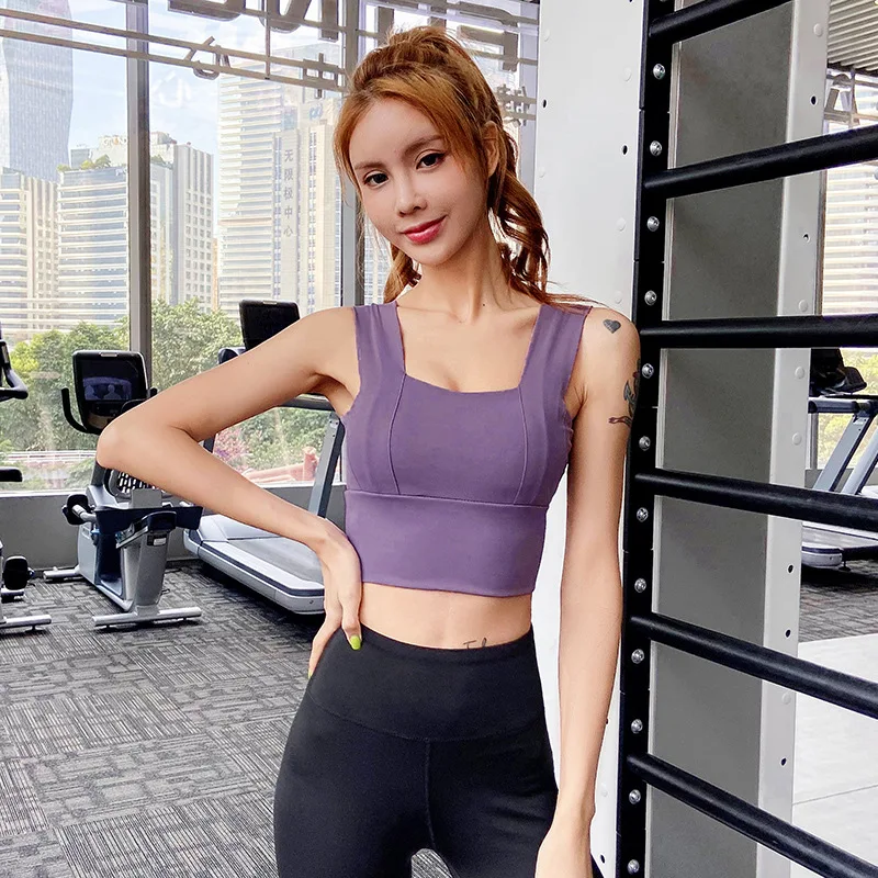 

Быстросохнущий Спортивный бюстгальтер для бега Фитнеса Йоги женский тренировочный жилет женский Противоударный Спортивный бюстгальтер ударопрочный фитнес