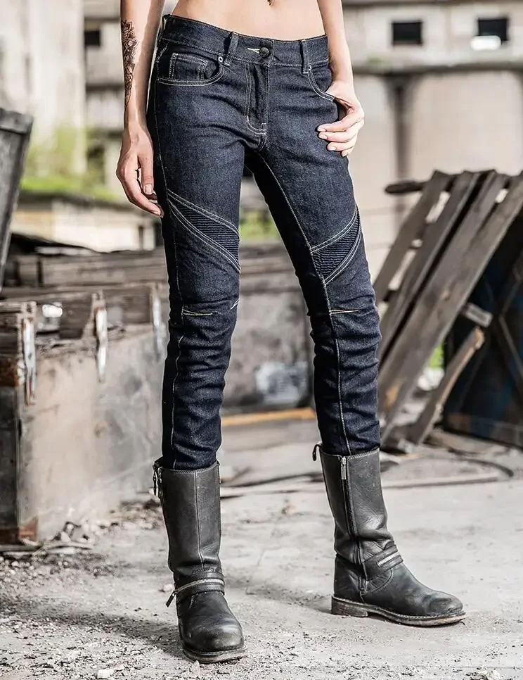 Uglybros классические облегающие женские мотоциклетные джинсы брюки съемное