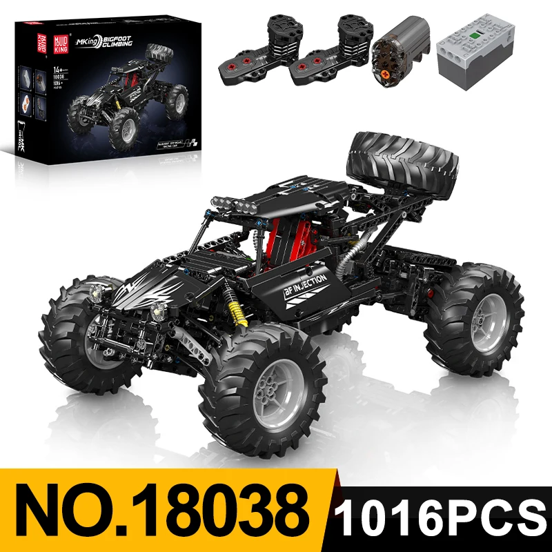 MOLD KING 18038 Технический BUGGY Big Foot Truck Наборы строительных блоков MOC Bricks APP MK Гигантский